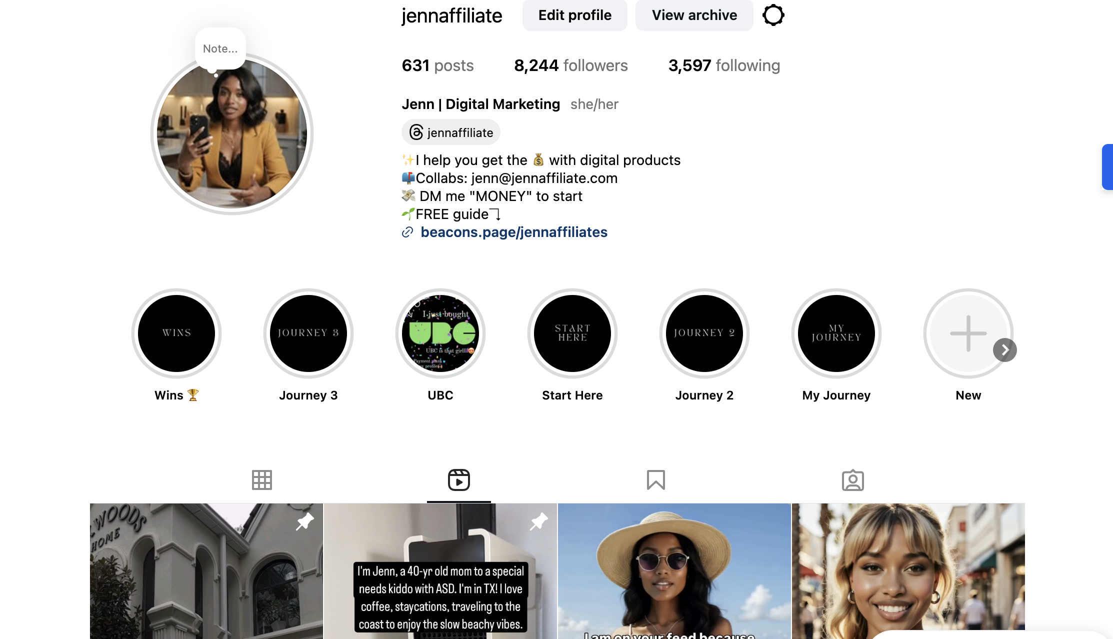 jennaffiliate instagram